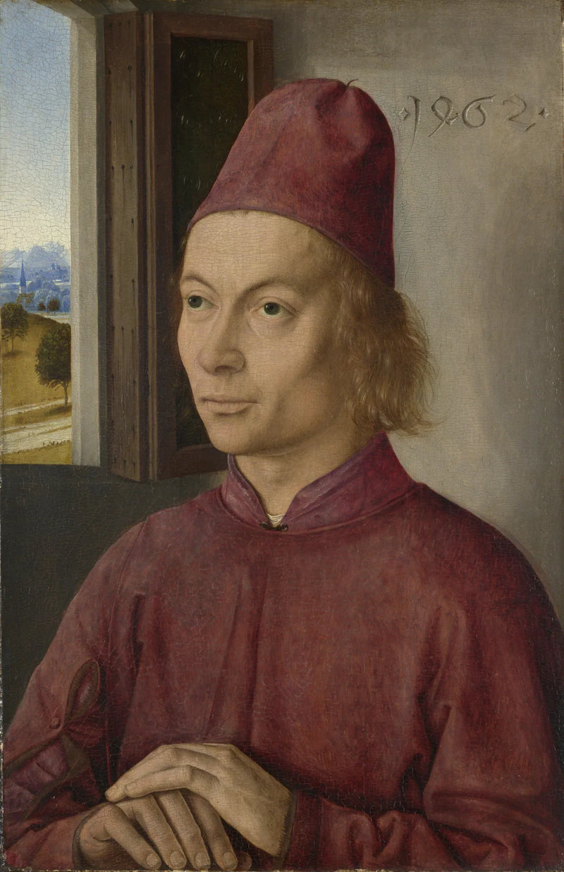 ภาพเหม Portrait ของผู้ชาย (Jan van Winckele ?) - Dirk Bouts