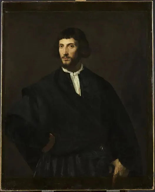 ภาพเหมือนชาย, มือวางที่เอว - Titian