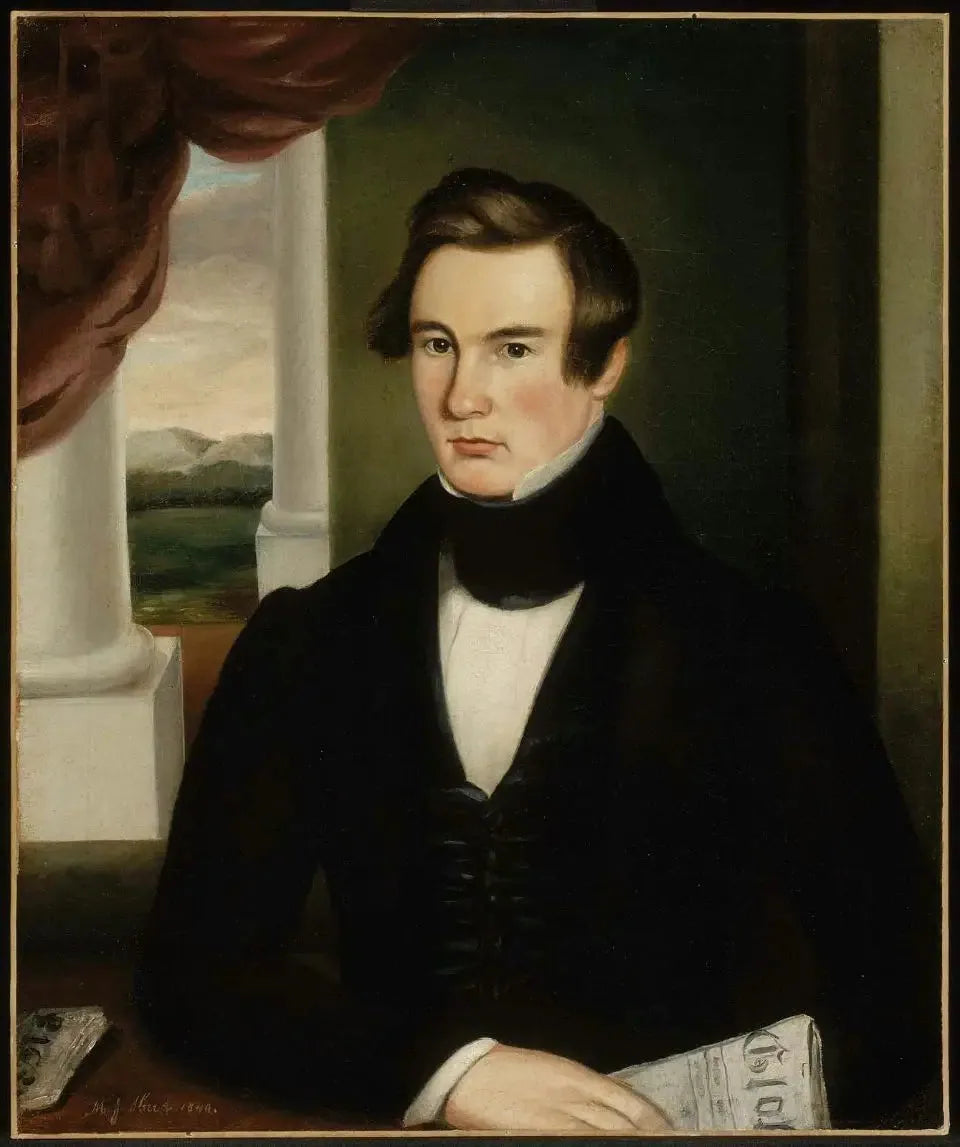 Portrait d'homme - Martin Johnson Heade image 1 reproduction de peinture à l’huile