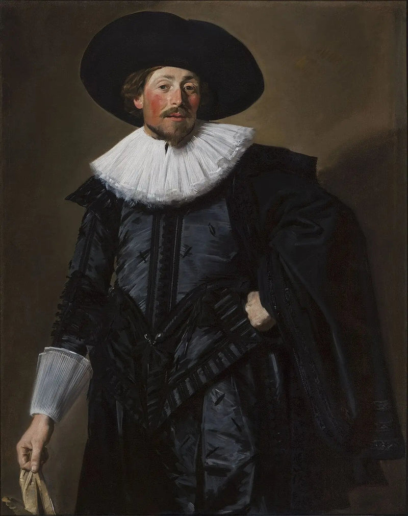 ภาพเหมือนของผู้ชาย; (อาจเป็นไปได้) Michiel de Wael (1596-1659) - Frans Hals