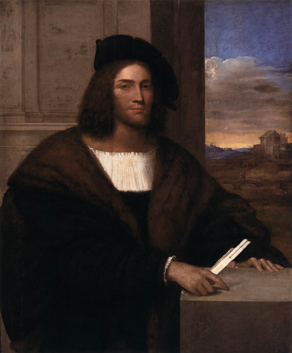 Portrait d'homme - Sebastiano del Piombo image 1 copie peinte à la main à l’huile