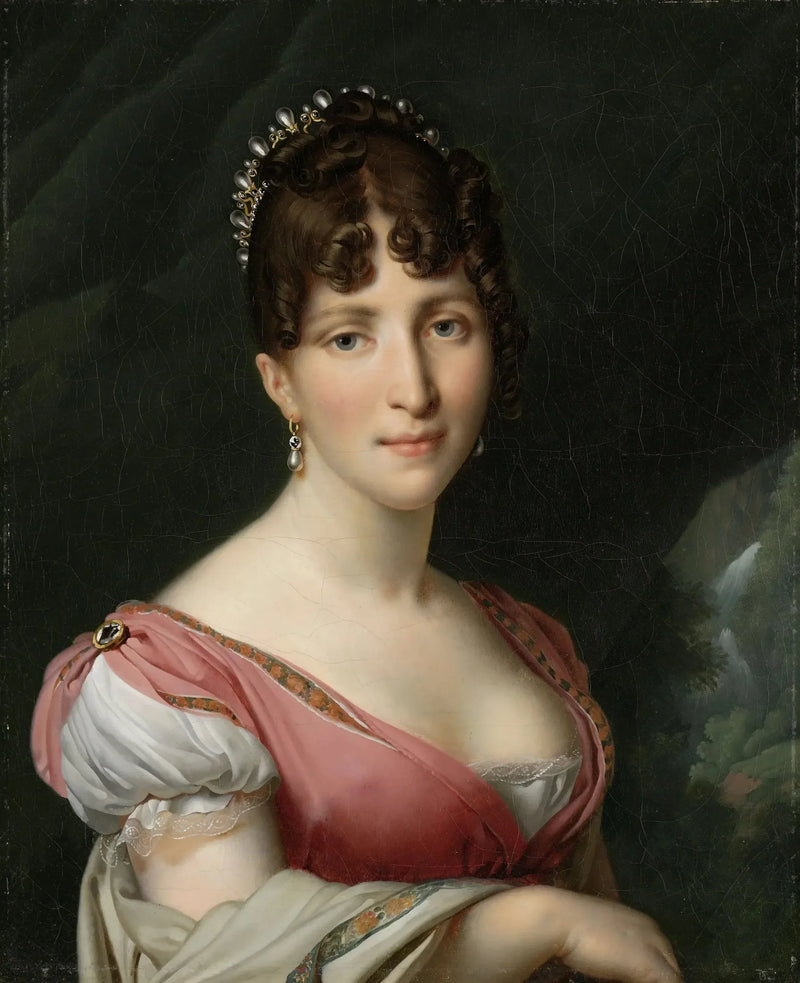 ภาพเหมือนของ Hortense de Beauharnais, พระราชินีแห่งฮอลแลนด์ - Anne-Louis Girodet