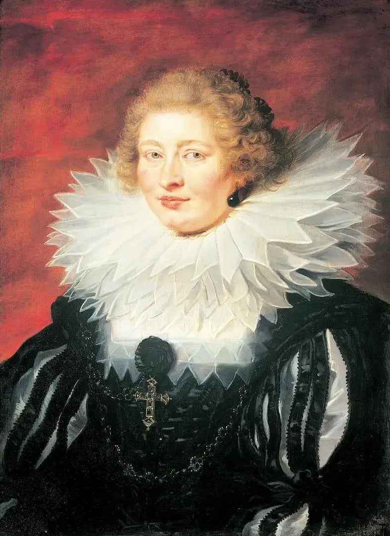 Portrait d'Hypolite de Male (?-?), épouse d'Henri de Vicq, seigneur de Meulevelt (1573-1651) - Peter Paul Rubens image 1 copie de tableau peinte à la main