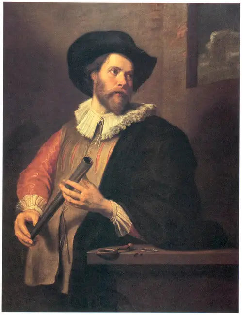 Portrait d'un astronome inconnu - Antoine van Dyck image 1 reproduction de peinture à l’huile