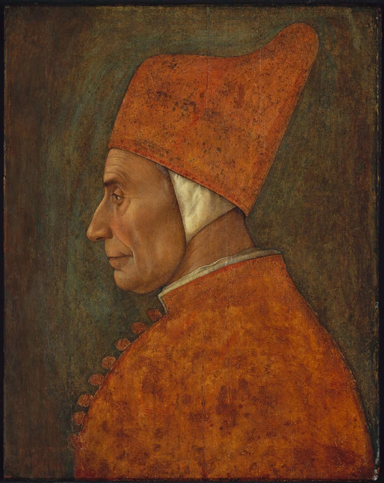 Portrait d'un doge, probablement Pasquale Malipiero - Gentile Bellini image 1 copie de tableau peinte à la main