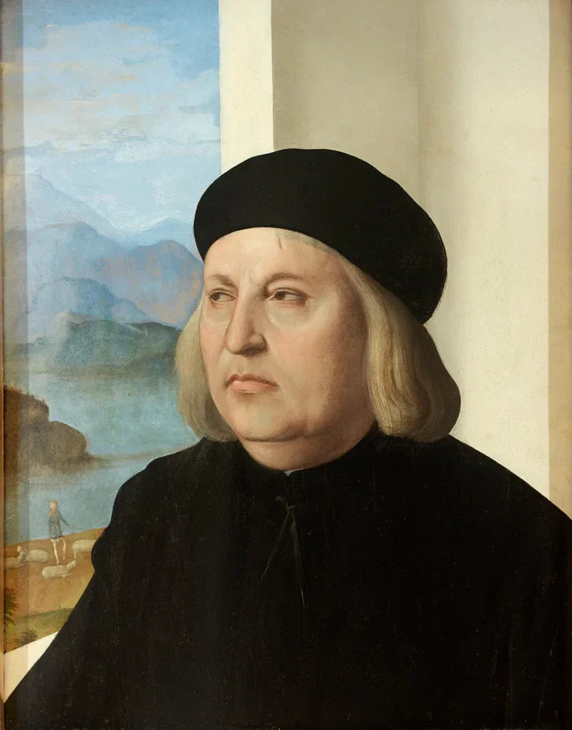Portrait d'un gentilhomme - Marco Basaiti image 1 copie peinte à la main à l’huile