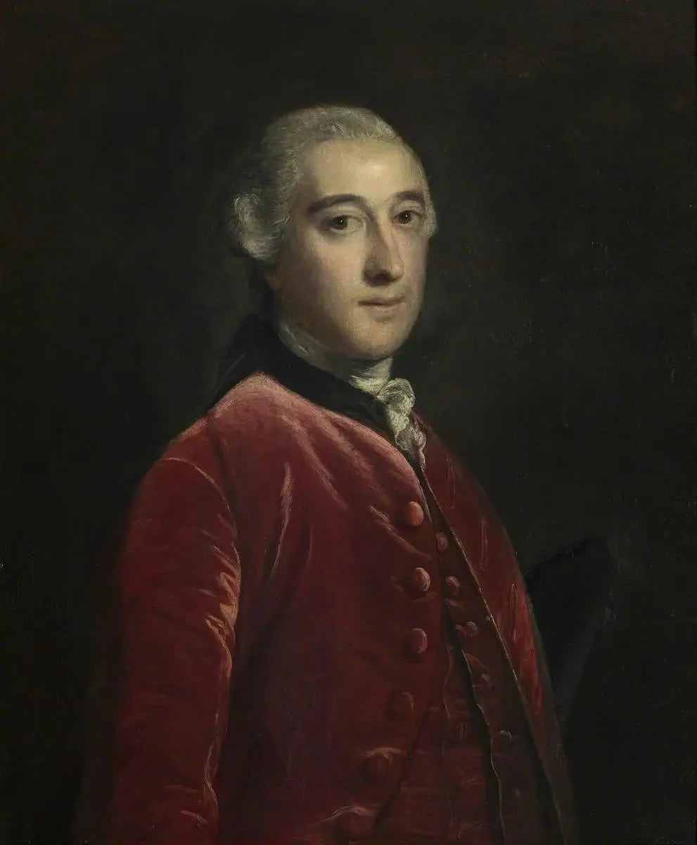 Portrait d'un gentleman (peut-être George Bridges Brudenell) - Joshua Reynolds image 1 copie de tableau peinte à la main