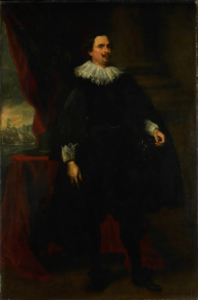ภาพเหมือนของชายในครอบครัว van der Borght อาจเป็น François van der Borght - Antoine van Dyck