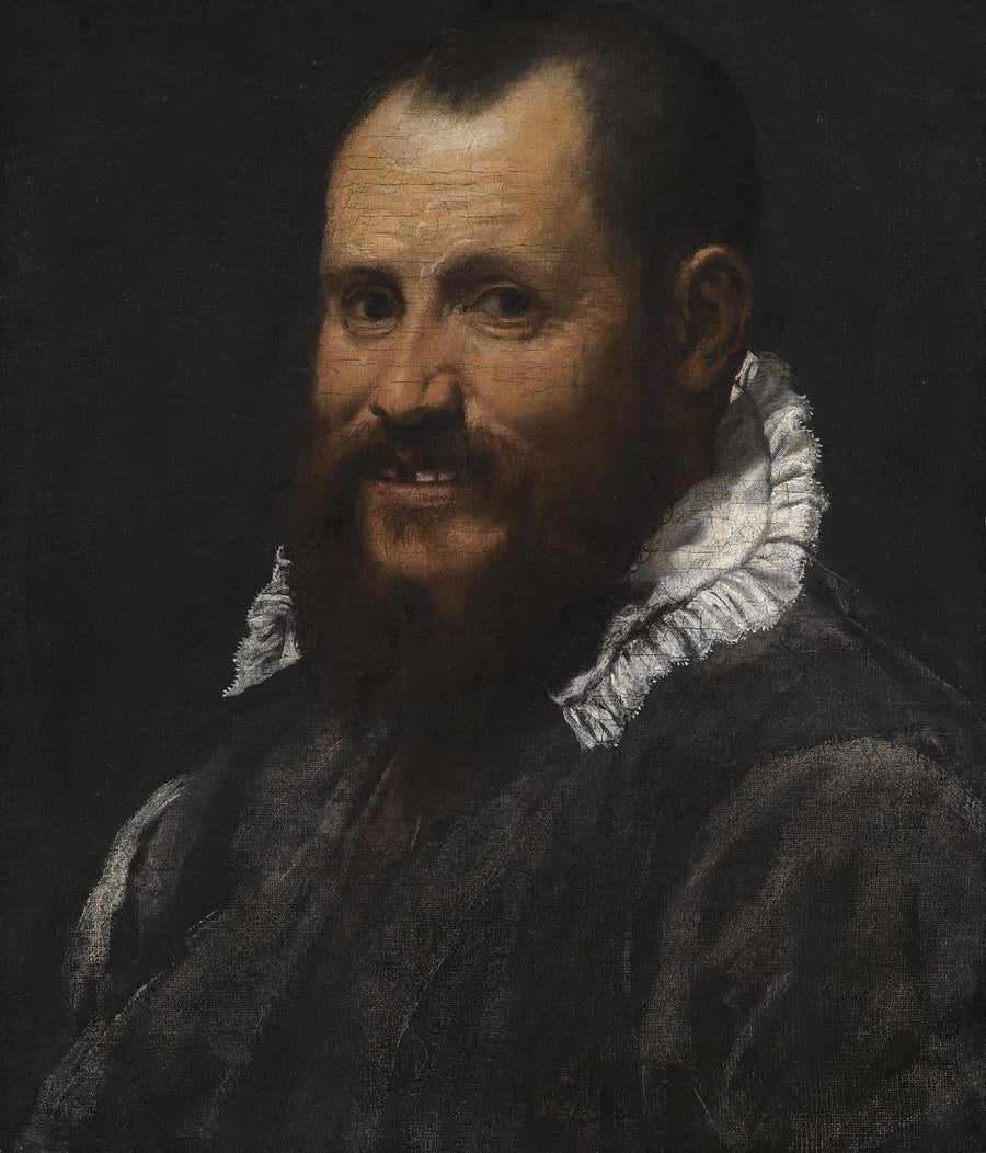 ภาพเหมือนของผู้ชาย ครึ่งตัว ใส่เสื้อคอขาว - Annibale Carracci