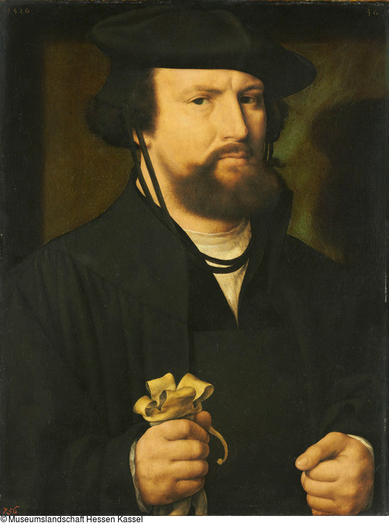 Portrait d’un homme en buste - Joos van Cleve - Alpha Reproduction