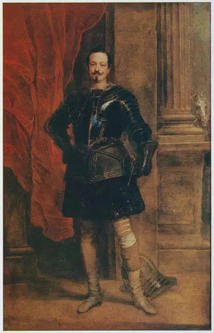 Portrait d'un homme, peut-être Filippo van Spinola - Antoine van Dyck image 1 copie peinte à la main à l’huile