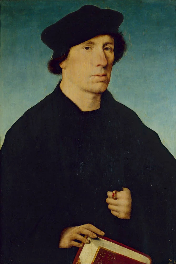 ภาพเหมือนของชายไร้เครา - Joos van Cleve