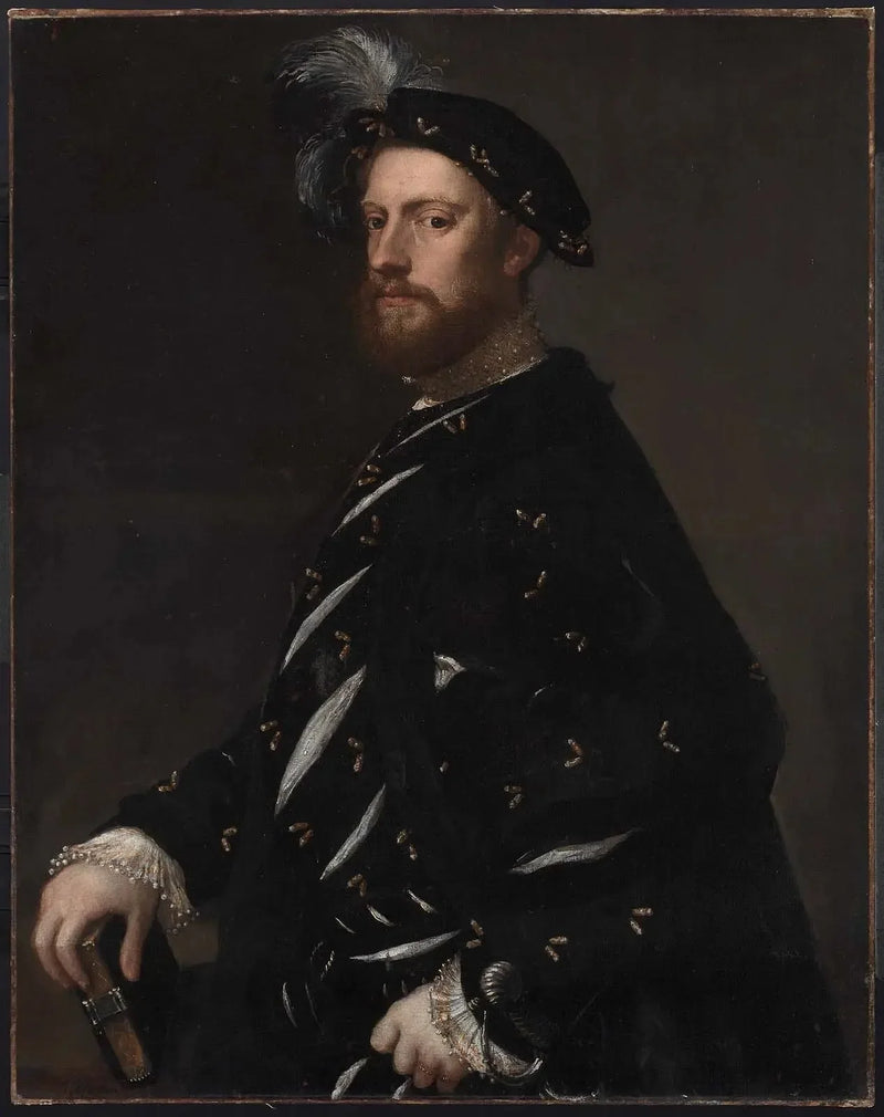 ภาพเหมือนของชายคนหนึ่งถือหนังสือ - Titian