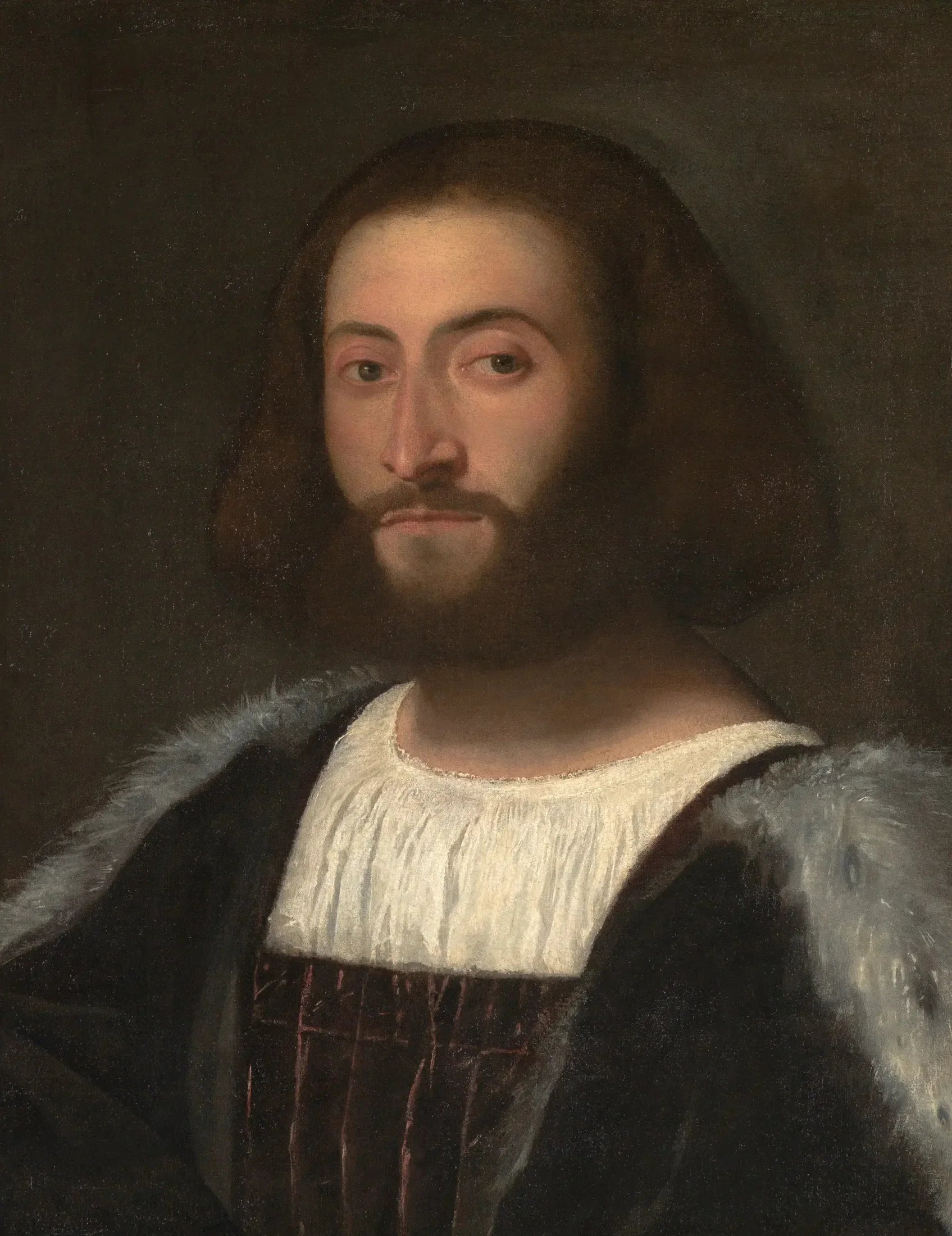 Portrait d'un homme - Titian image 1 copie de tableau peinte à la main