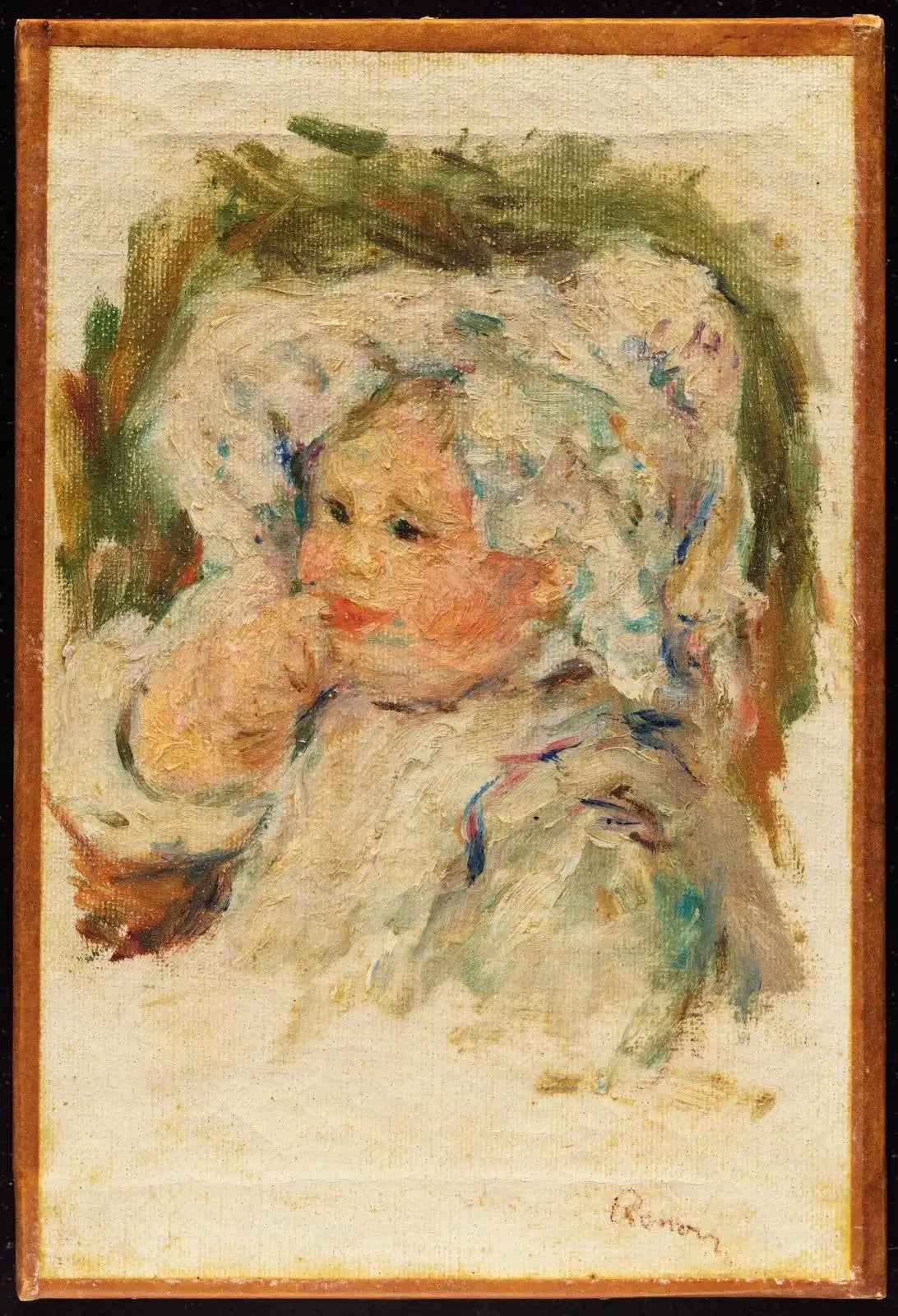 Portrait d'un jeune enfant - Pierre-Auguste Renoir image 1 reproduction artisanale de tableau