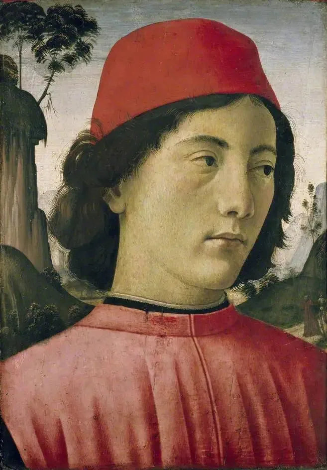 ภาพเหมือนของชายหนุ่ม - Domenico Ghirlandaio