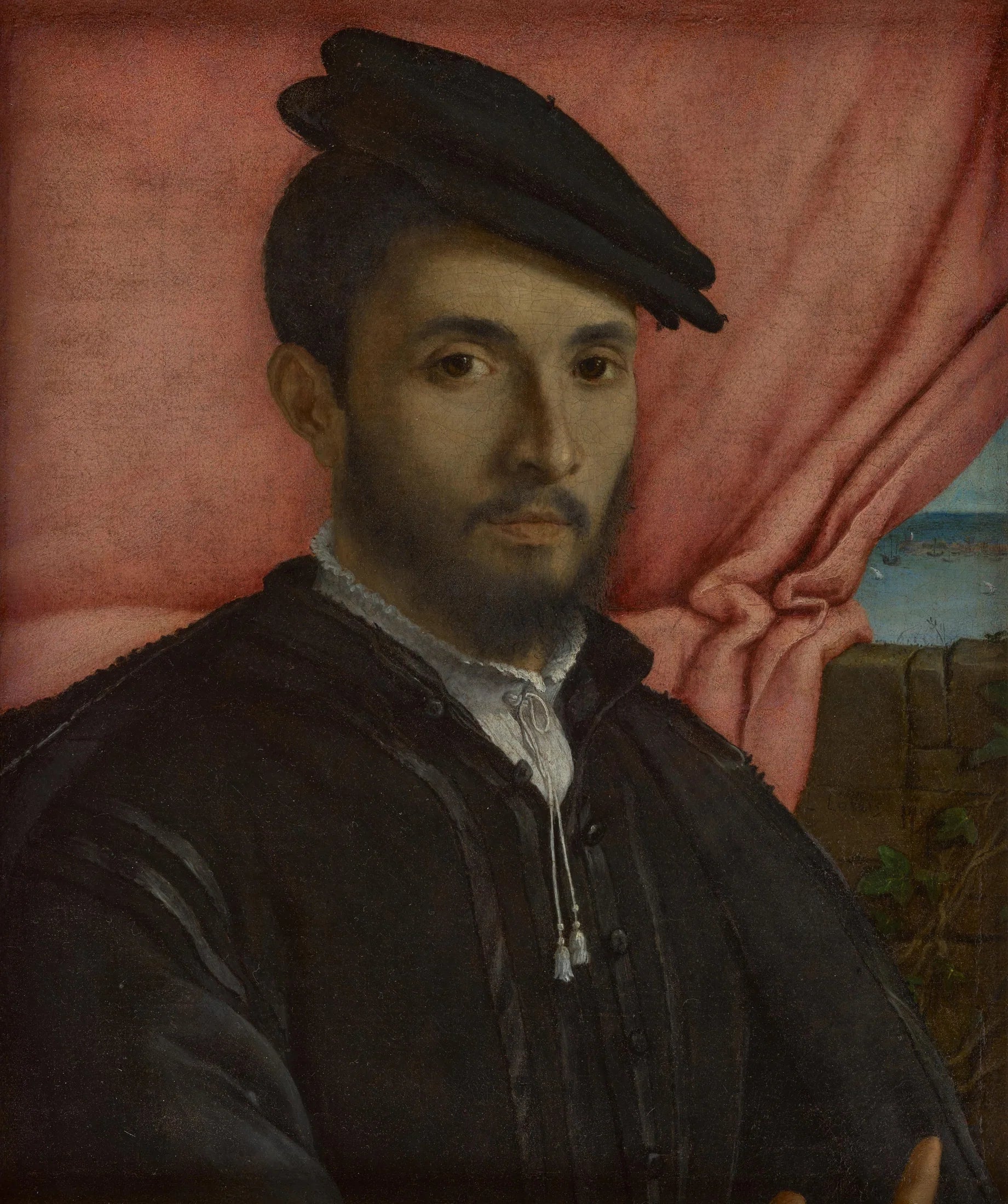 Portrait d'un jeune homme - Lorenzo Lotto image 1 reproduction artisanale de tableau