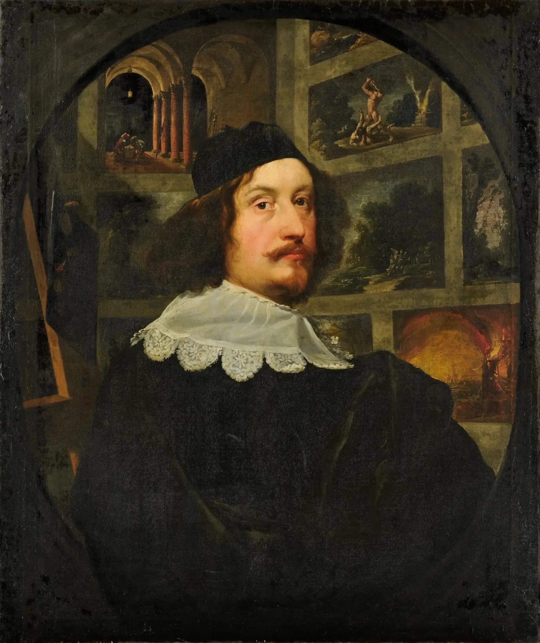 Portrait d'un peintre - Antoine van Dyck image 1 copie de tableau peinte à la main