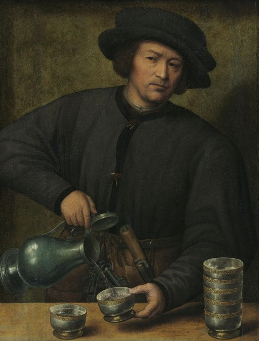 ภาพเหมือนของผู้เทไวน์ - Joos van Cleve