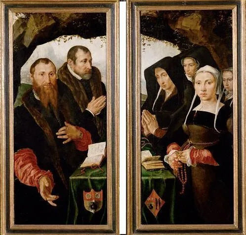Portrait d'une famille - Maarten van Heemskerck image 1 copie de tableau peinte à la main