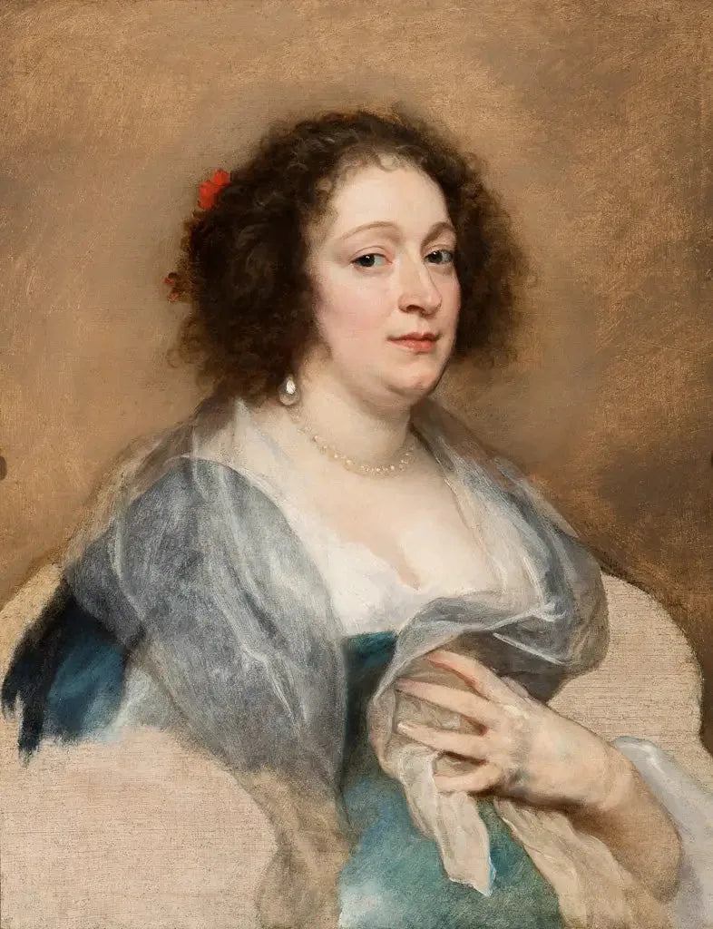 Portrait d'une femme - Antoine van Dyck image 1 reproduction artisanale de tableau