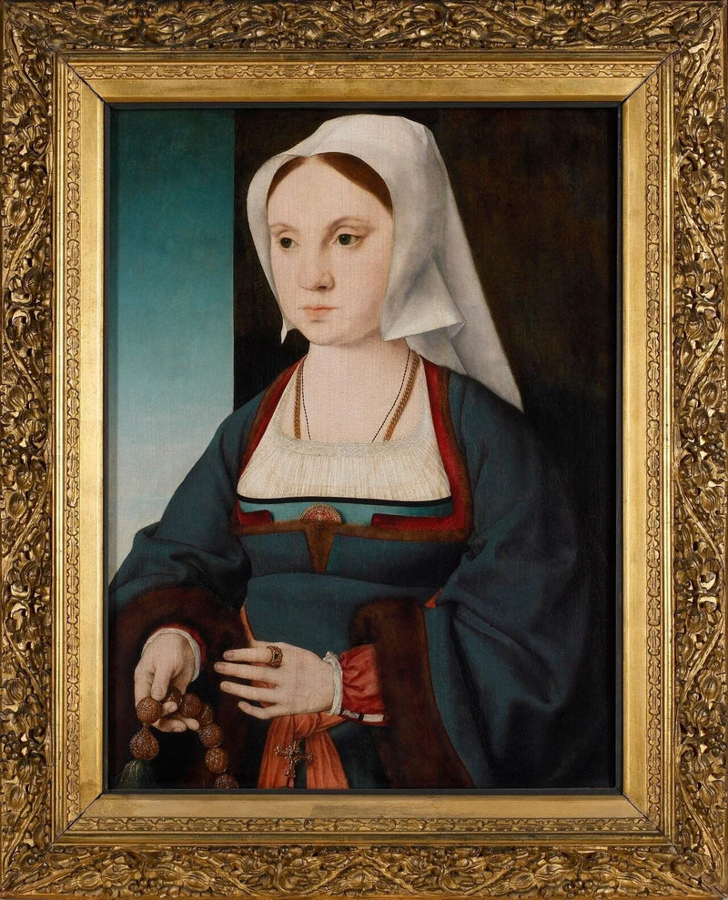 ภาพเหมือนหญิงสาวกับสายประคำ - Joos van Cleve