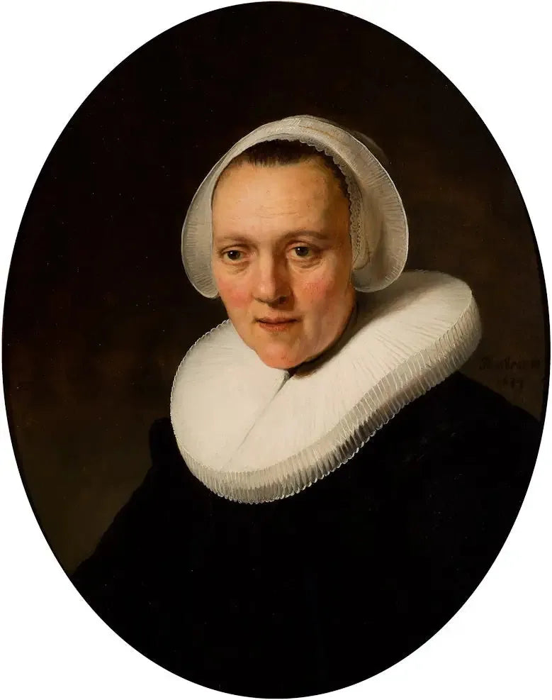 ภาพเหมือนของหญิงสาวอายุ 40 ปี อาจจะเป็น Marretje Cornelisdr van Grotewal - Rembrandt