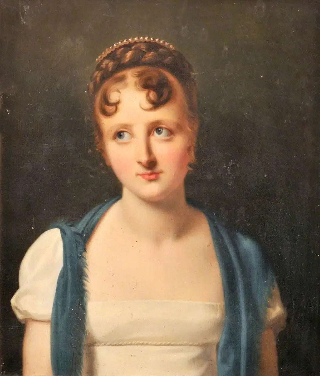 Portrait d'une femme inconnue - Hippolyte Flandrin image 1 reproduction artisanale de tableau