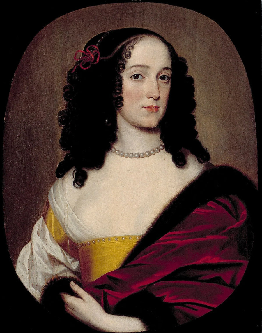 ภาพเหมือนหญิงสาว, อาจเป็น Anna Trajectina van Brederode (1625/26-1672), ภรรยาของ George Hermann Reinhard, Graaf von Wied - Gerrit van Honthorst