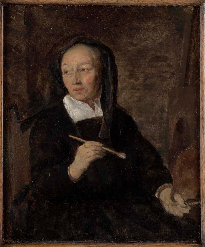 Portrait d'une femme peintre - Gabriel Metsu
