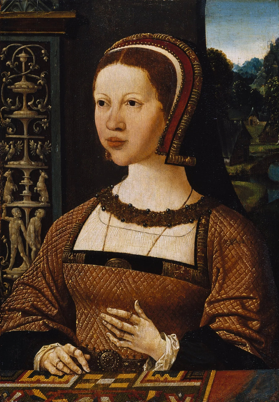 ภาพเหมือนหญิงสาว อาจเป็น Elisabeth แห่งเดนมาร์ก - Jacob Cornelisz van Oostsanen