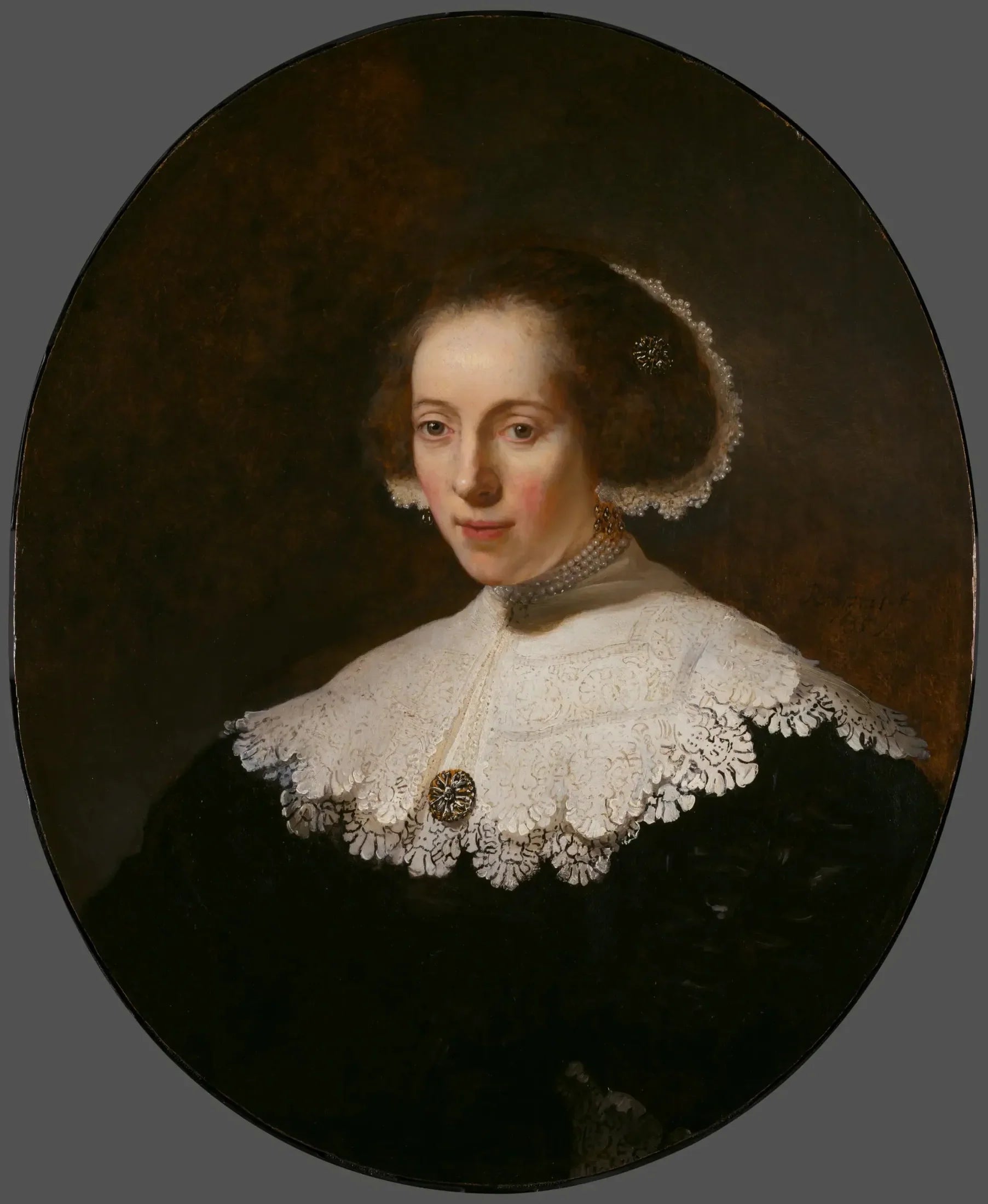 Portrait d'une femme - Rembrandt image 1 reproduction réalisée par Alpha Reproduction