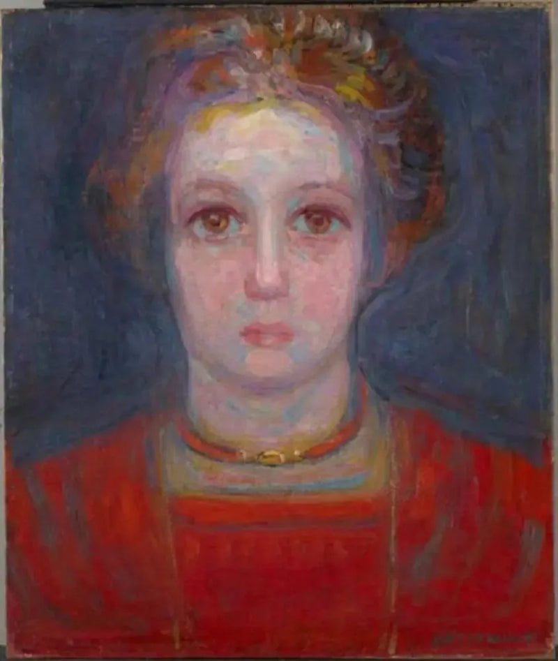 ภาพเหมือนของเด็กหญิงในชุดสีแดง - Piet Mondrian
