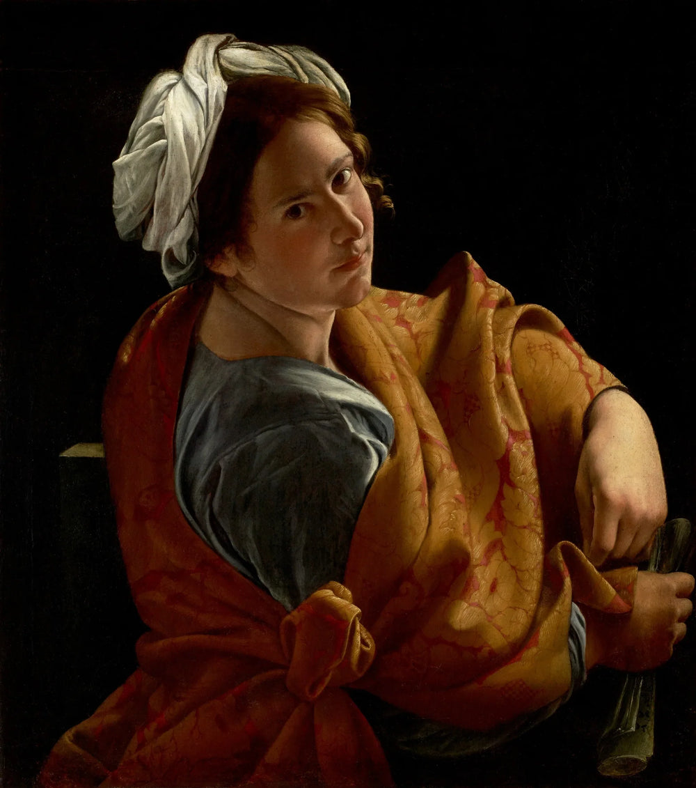 Portrait d'une jeune femme en sibylle - Orazio Gentileschi image 1 reproduction de peinture à l’huile