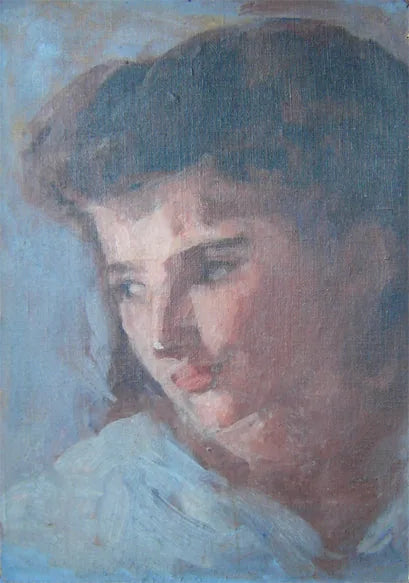 Portrait d'une jeune fille - Eliseu Visconti image 1 copie peinte à la main à l’huile