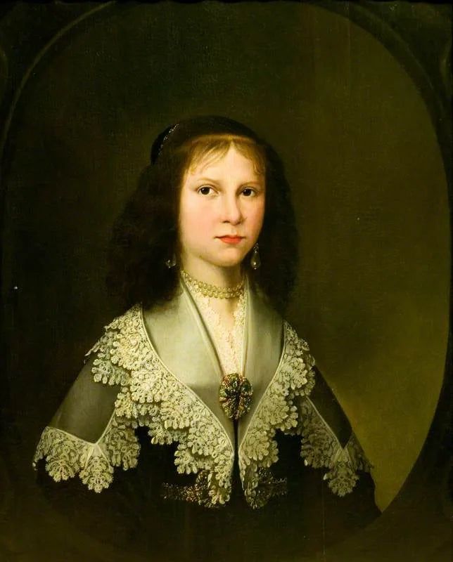 Portrait d'une jeune fille portant un col en dentelle - Gerrit van Honthorst image 1 reproduction réalisée par Alpha Reproduction