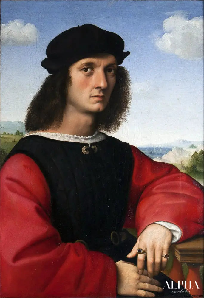 Portrait d'Agnolo Doni - Raphaël (peintre) - Reproductions de tableaux et peintures haut de gamme