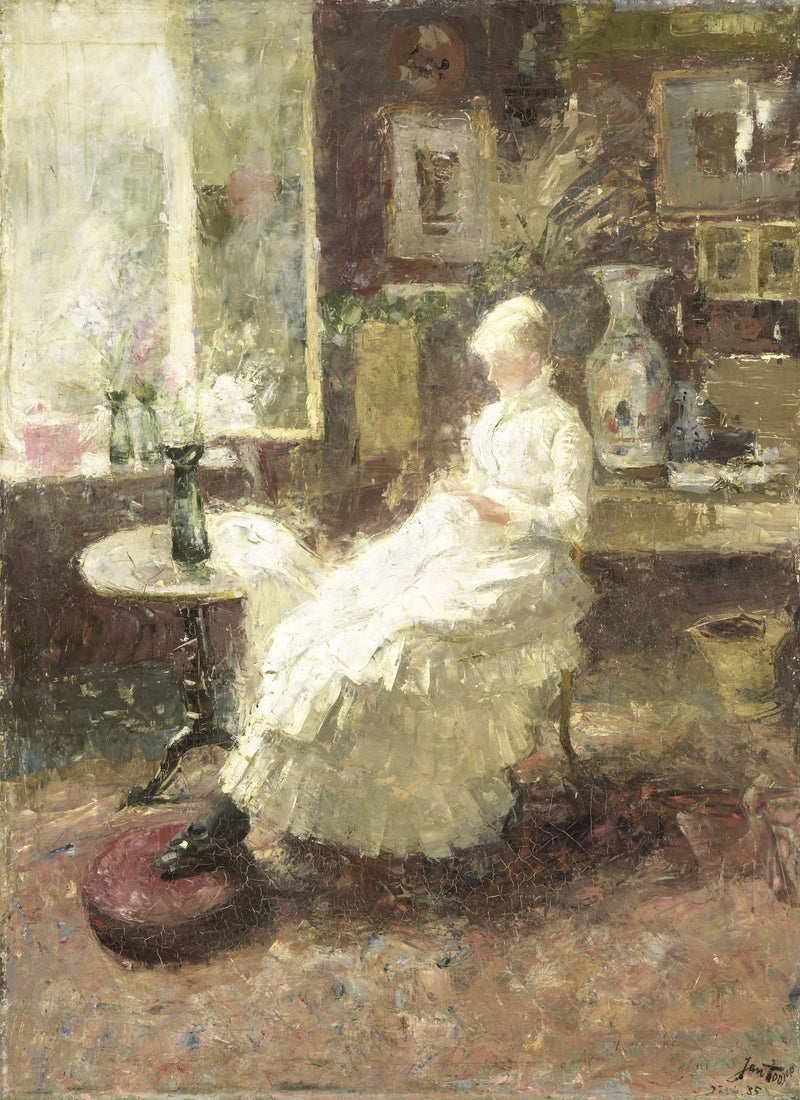 ภาพเหมือนของ Annie Toorop-Hall ที่ Lissadell ใน Surrey - Jan Toorop