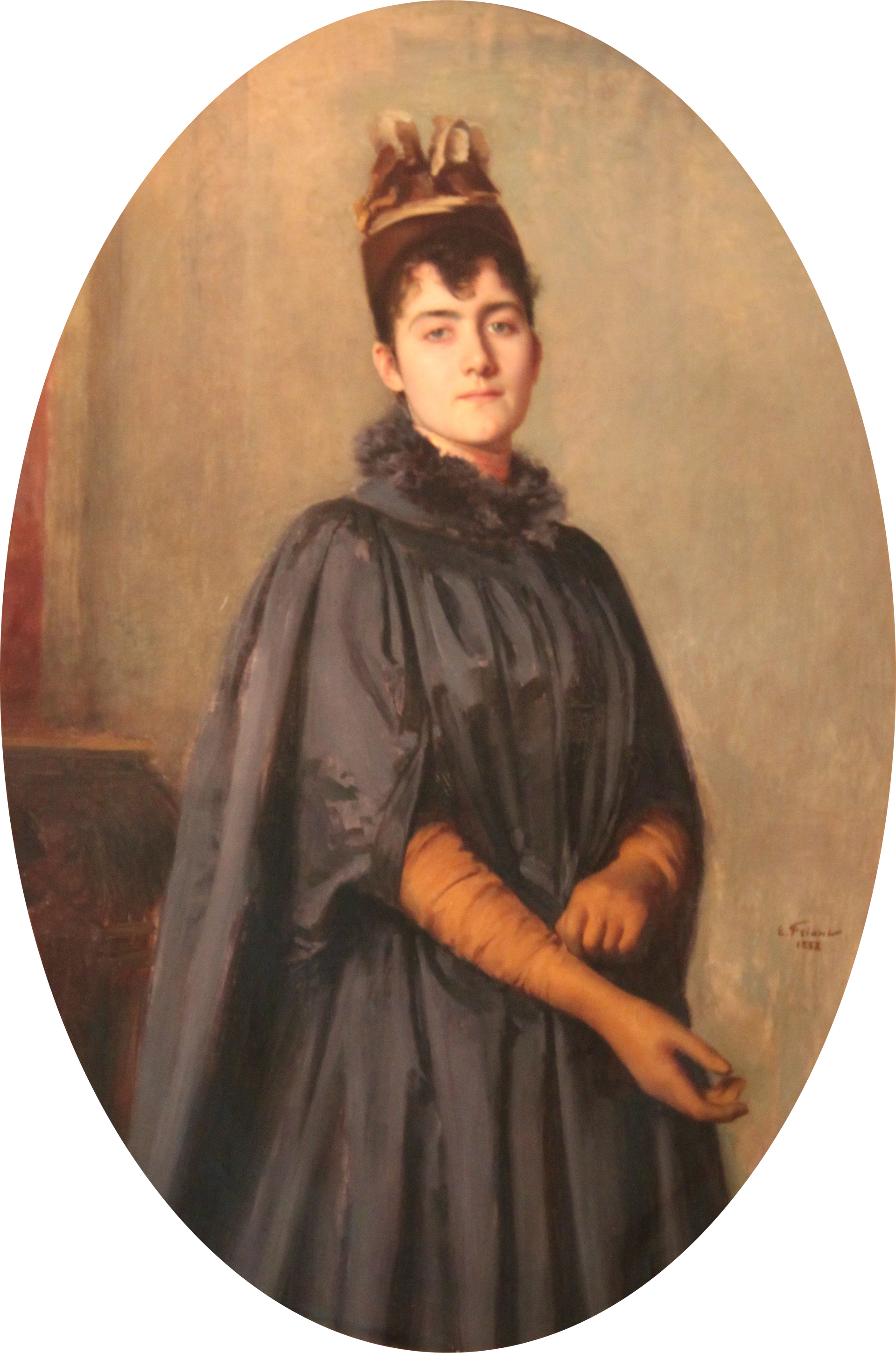 Portrait de Camille Majorelle - Émile Friant image 1 copie peinte à la main à l’huile