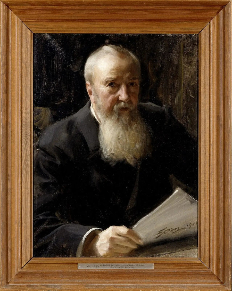 ภาพเหมือนของ Carl Fredrik Liljevalch - Anders Zorn