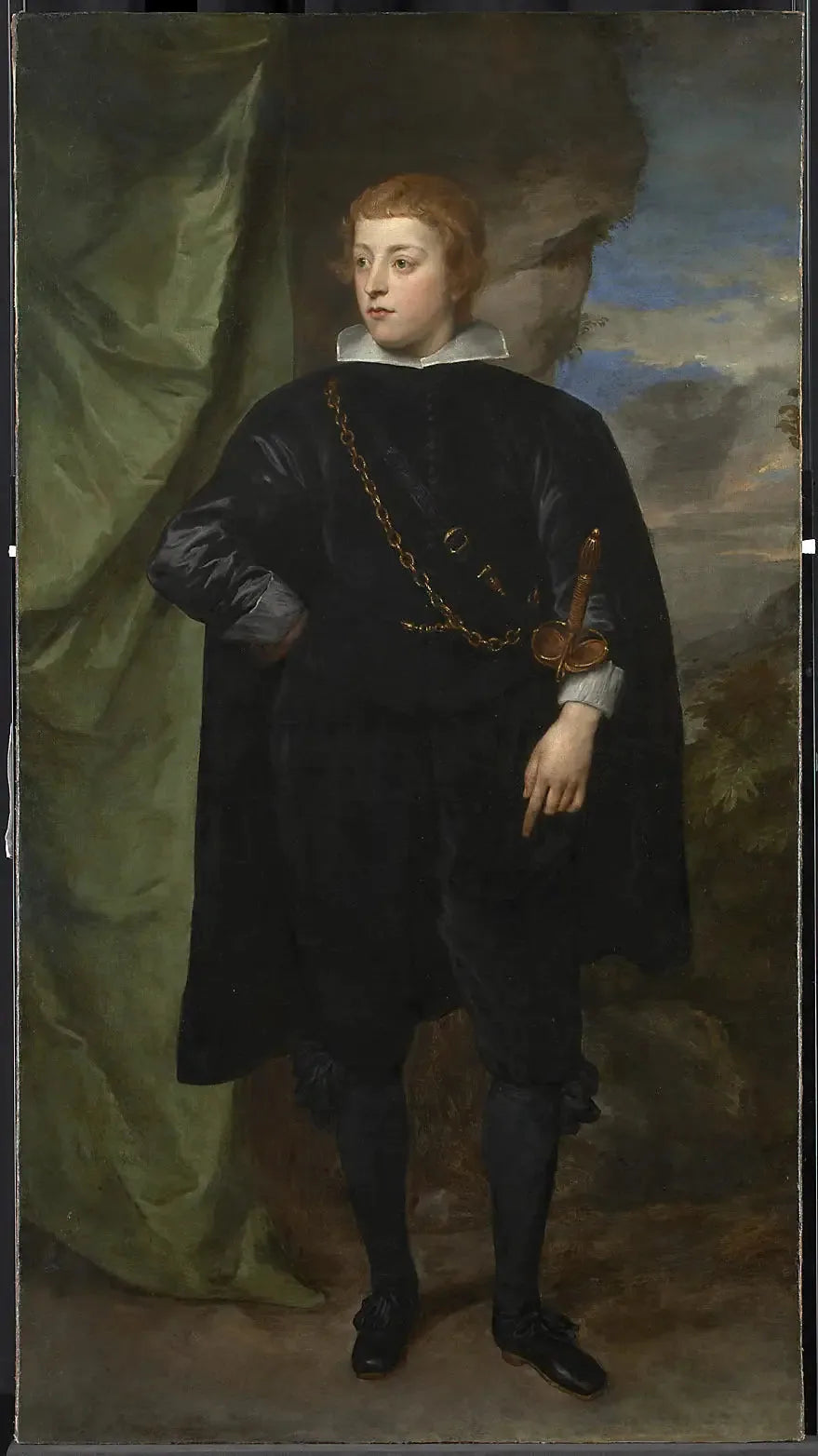 Portrait de Carlo Emanuele d'Este, marquis de Borgomanero (1622-1695) - Antoine van Dyck image 1 tableau peint à l’huile sur toile