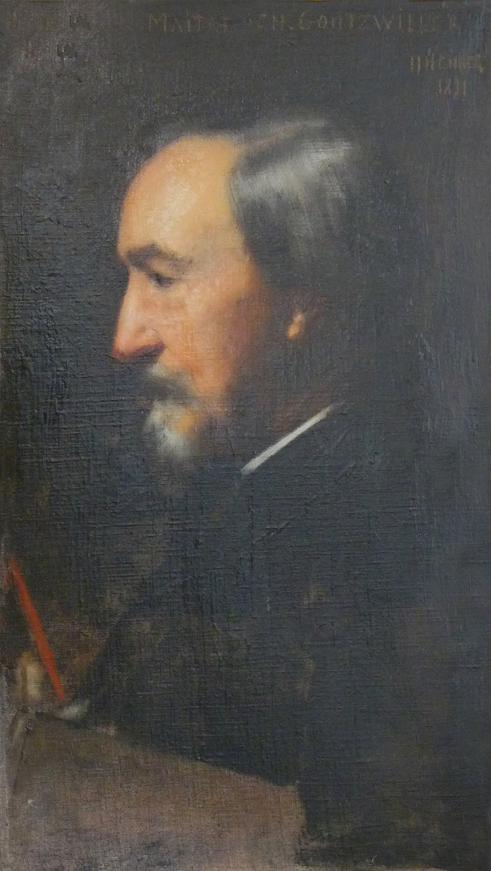 Portrait de Charles Goutzwiller - Jean-Jacques Henner image 1 copie peinte à la main à l’huile