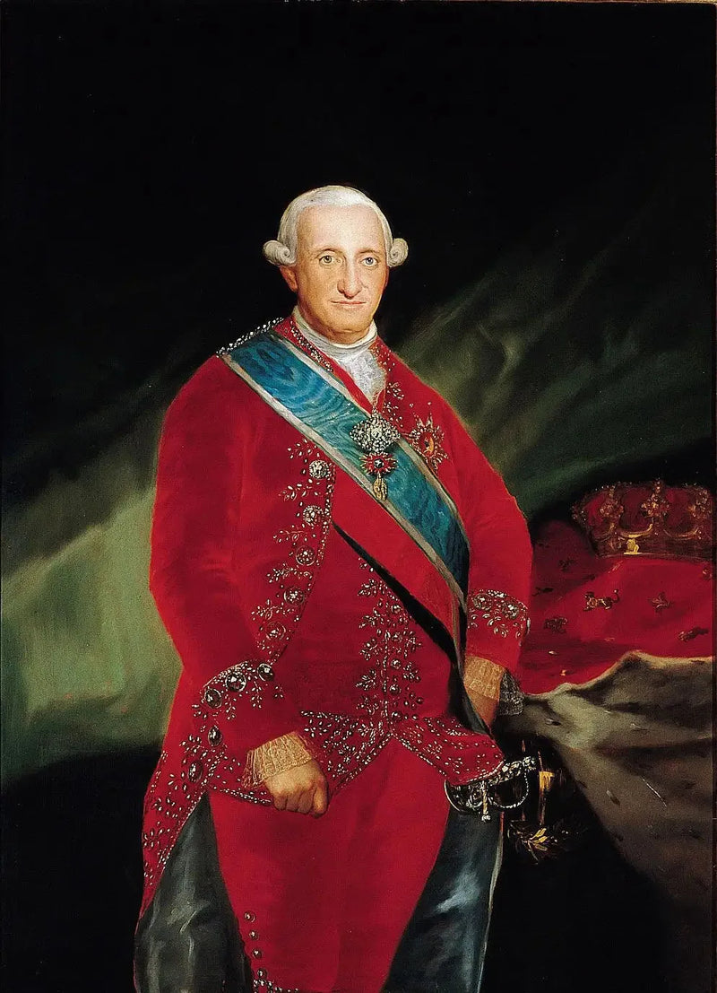 พระบ portrait ของชาร์ลส์ที่ 4 แห่งสเปน - ฟรานซิสโก เดอ โกยา