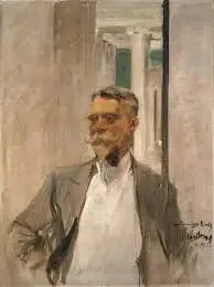 ช portrait ของ Charles M. Kurtz, ผู้ก่อตั้งและผู้อำนวยการของ Albright Art Gallery (1905-1909) - Joaquín Sorolla
