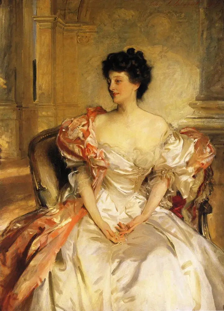 Portrait de Cora Elizabeth Smith Colgate Kennard, brièvement comtesse de Strafford - John Singer Sargent image 1 reproduction artisanale de tableau