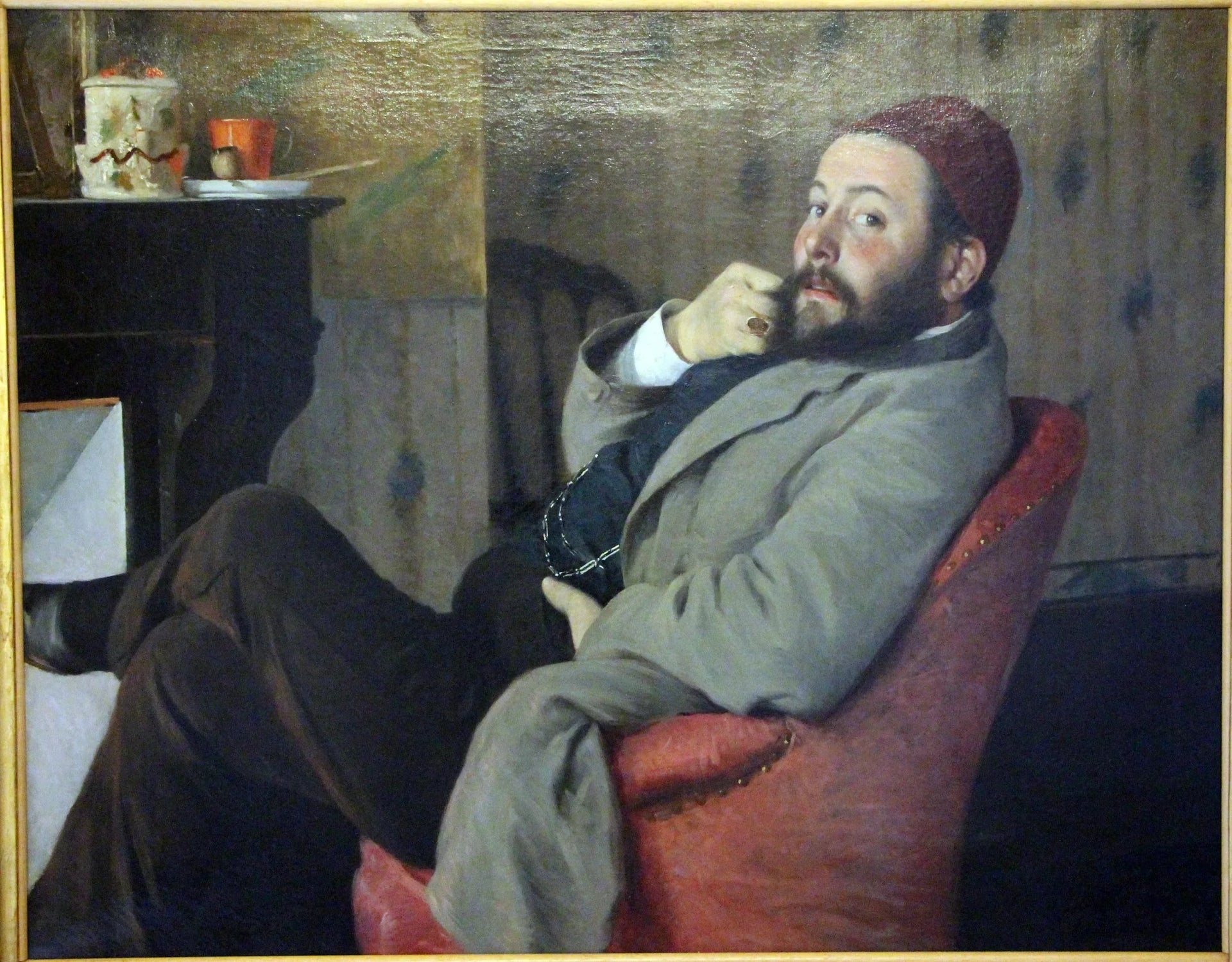 Portrait de Diego Martelli - Federico Zandomeneghi image 1 reproduction réalisée par Alpha Reproduction