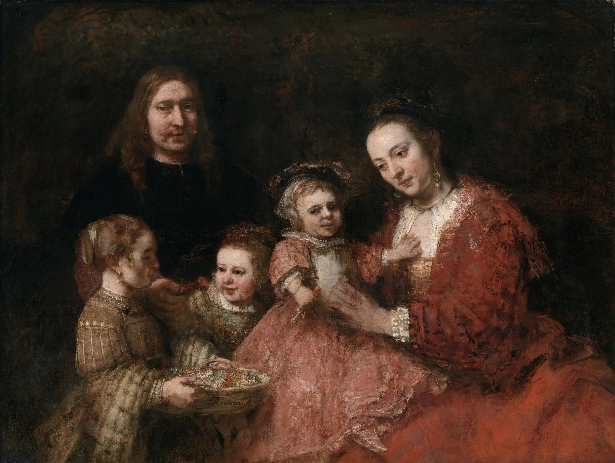 Portrait de famille - Rembrandt image 1 reproduction réalisée par Alpha Reproduction
