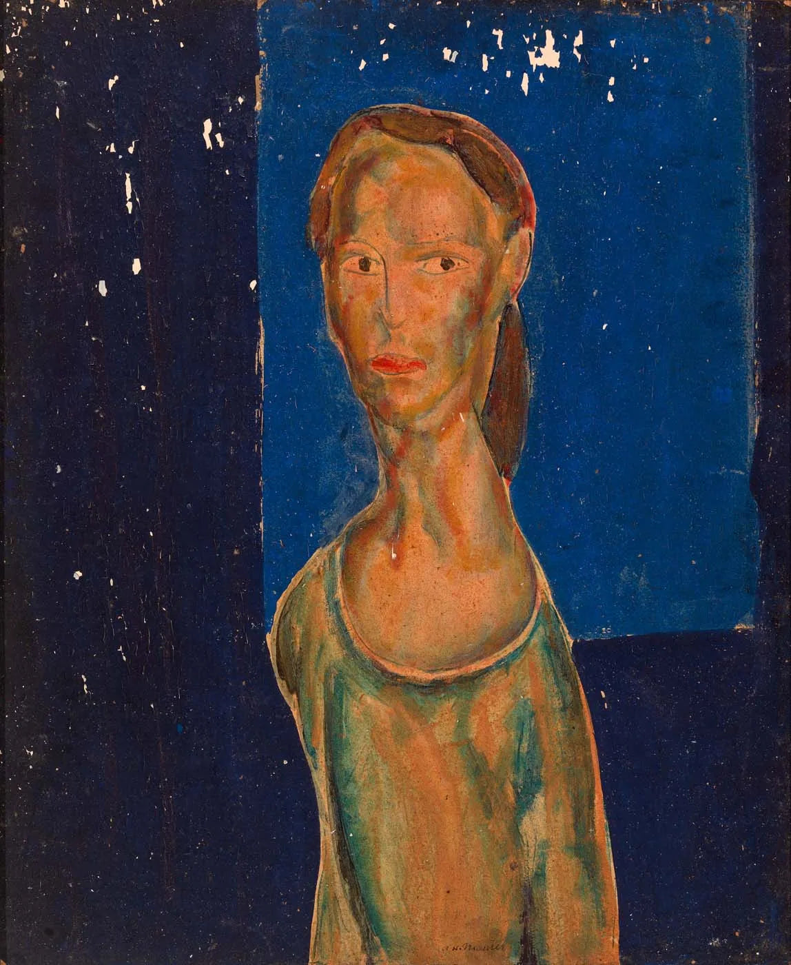 Portrait de femme - Alfred Henry Maurer image 1 reproduction d’œuvre d’art à l’huile