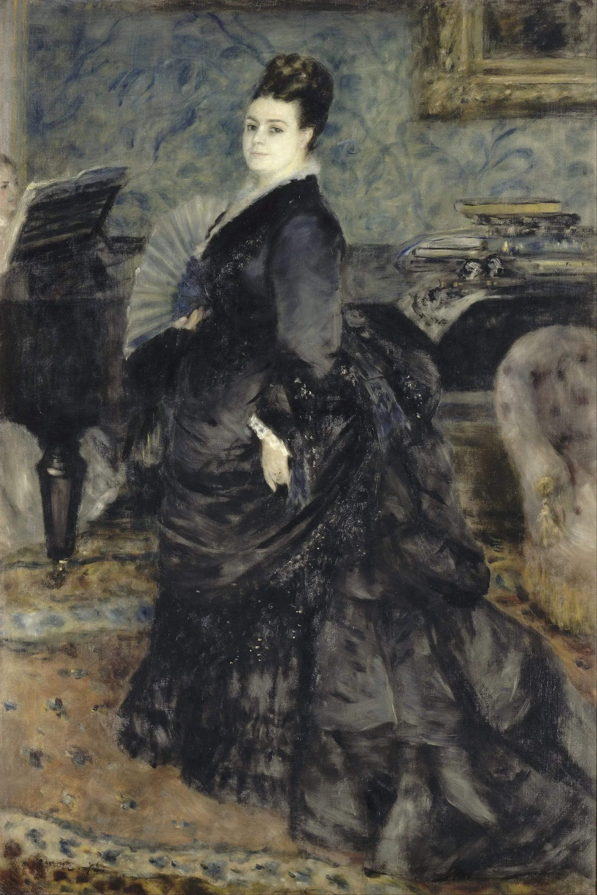 Portrait de femme, dit de Mme Georges Hartmann - Pierre-Auguste Renoir image 1 tableau peint à l’huile sur toile