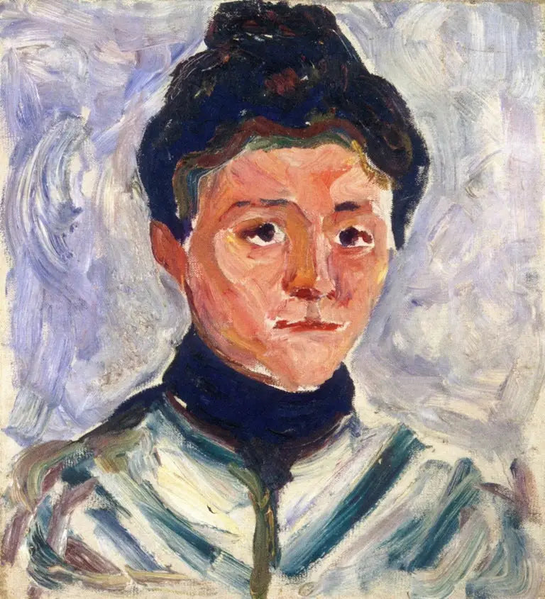 Portrait de femme - Edvard Munch image 1 reproduction de peinture à l’huile